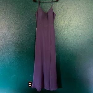 Floor Length Chiffon Bridesmaid Dress